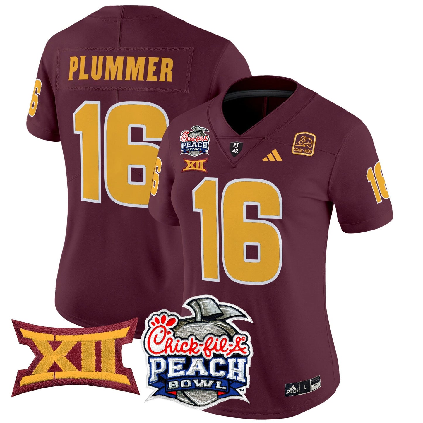 Women's Arizona State Sun Devils 2025 Peach Bowl Vapor Limited Jersey - All Stitched
