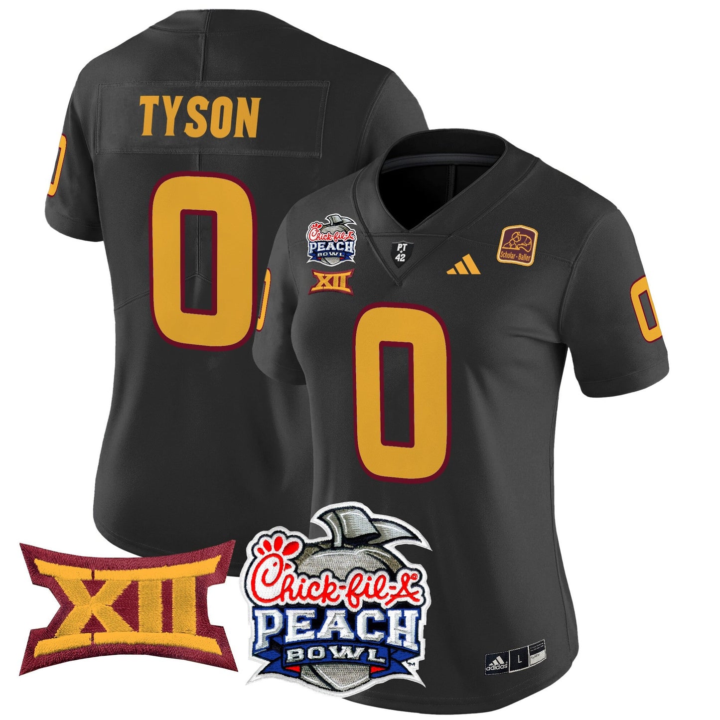 Women's Arizona State Sun Devils 2025 Peach Bowl Vapor Limited Jersey - All Stitched