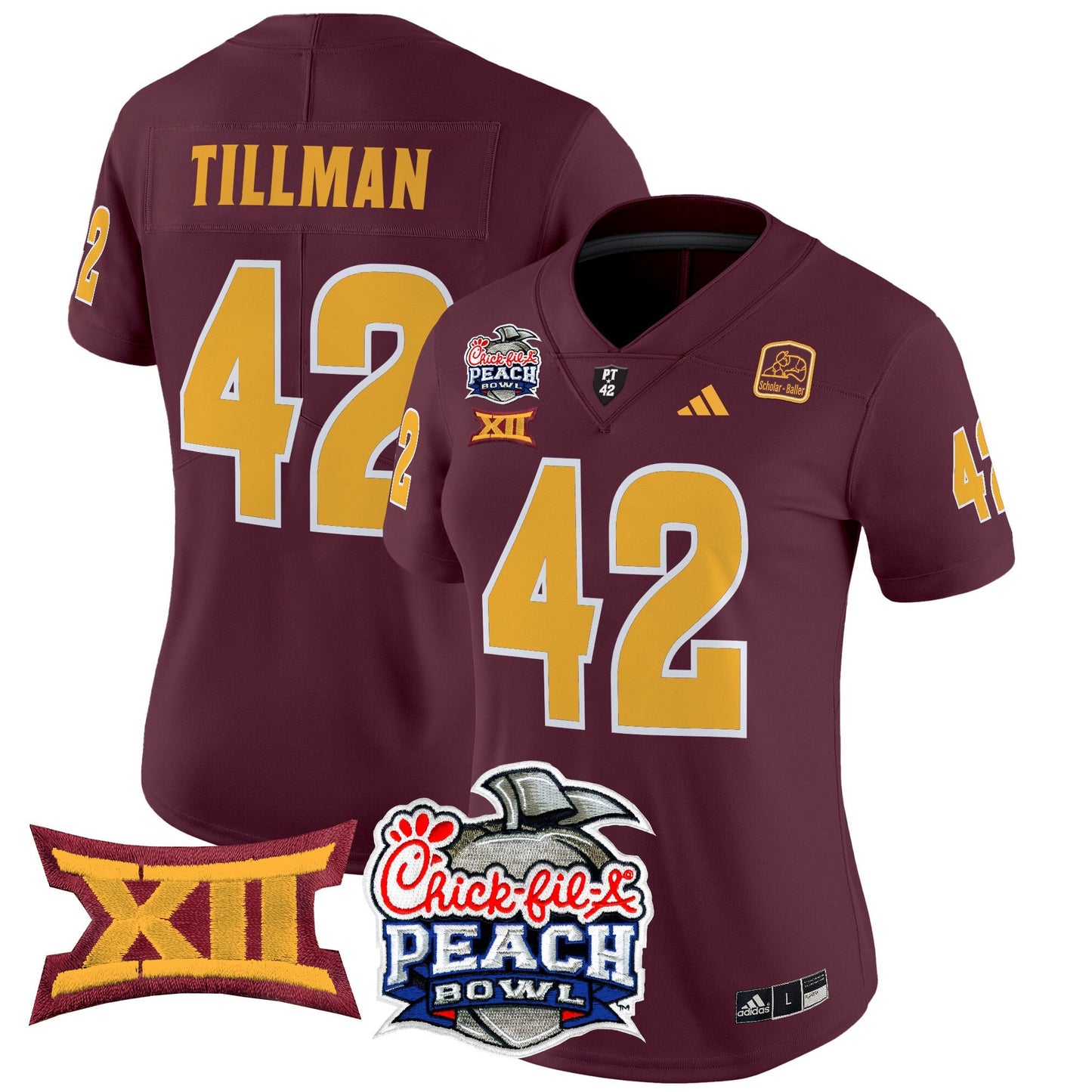 Women's Arizona State Sun Devils 2025 Peach Bowl Vapor Limited Jersey - All Stitched