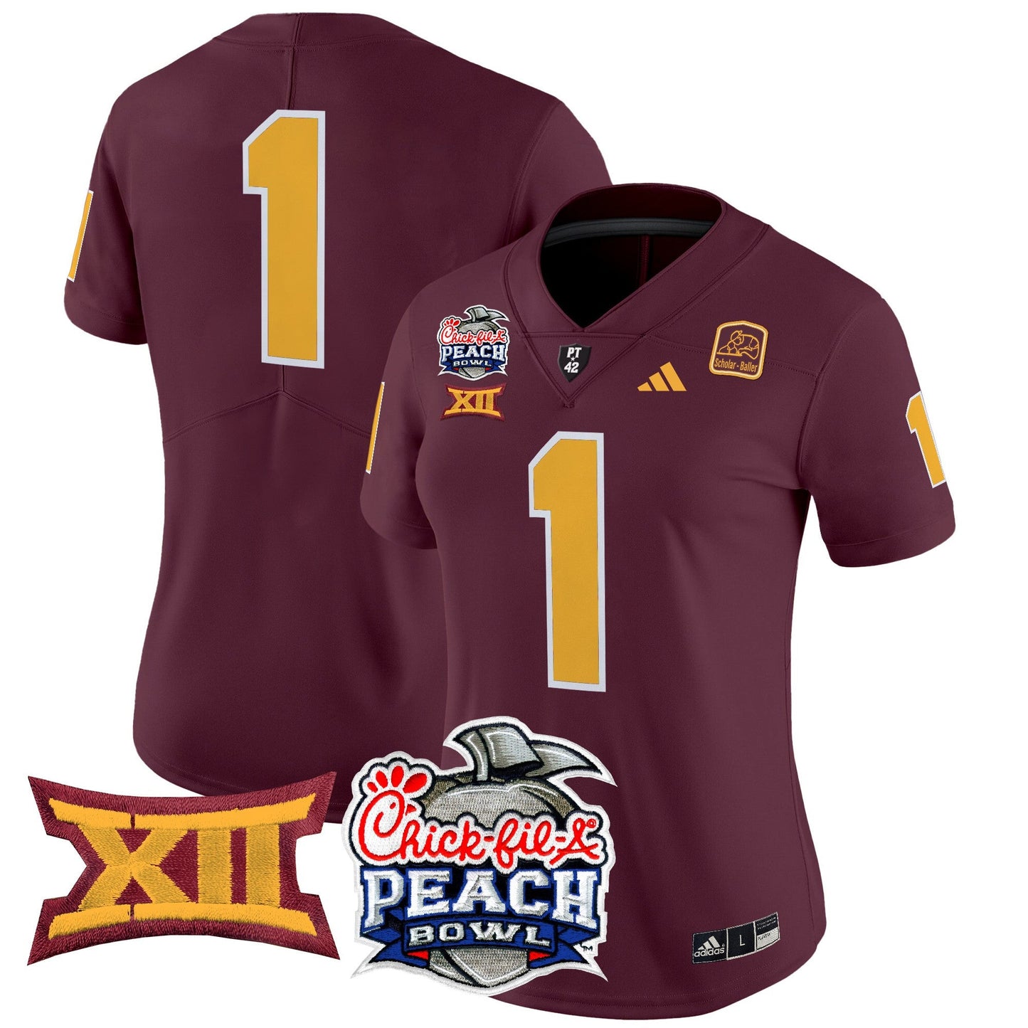Women's Arizona State Sun Devils 2025 Peach Bowl Vapor Limited Jersey - All Stitched