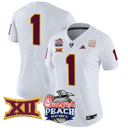Women's Arizona State Sun Devils 2025 Peach Bowl Vapor Limited Jersey - All Stitched