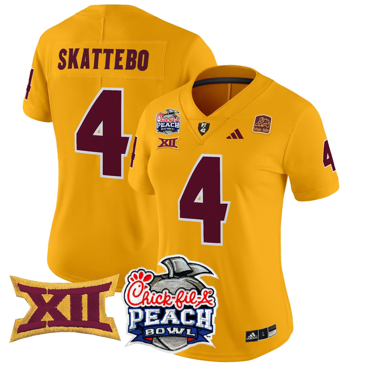 Women's Arizona State Sun Devils 2025 Peach Bowl Vapor Limited Jersey - All Stitched