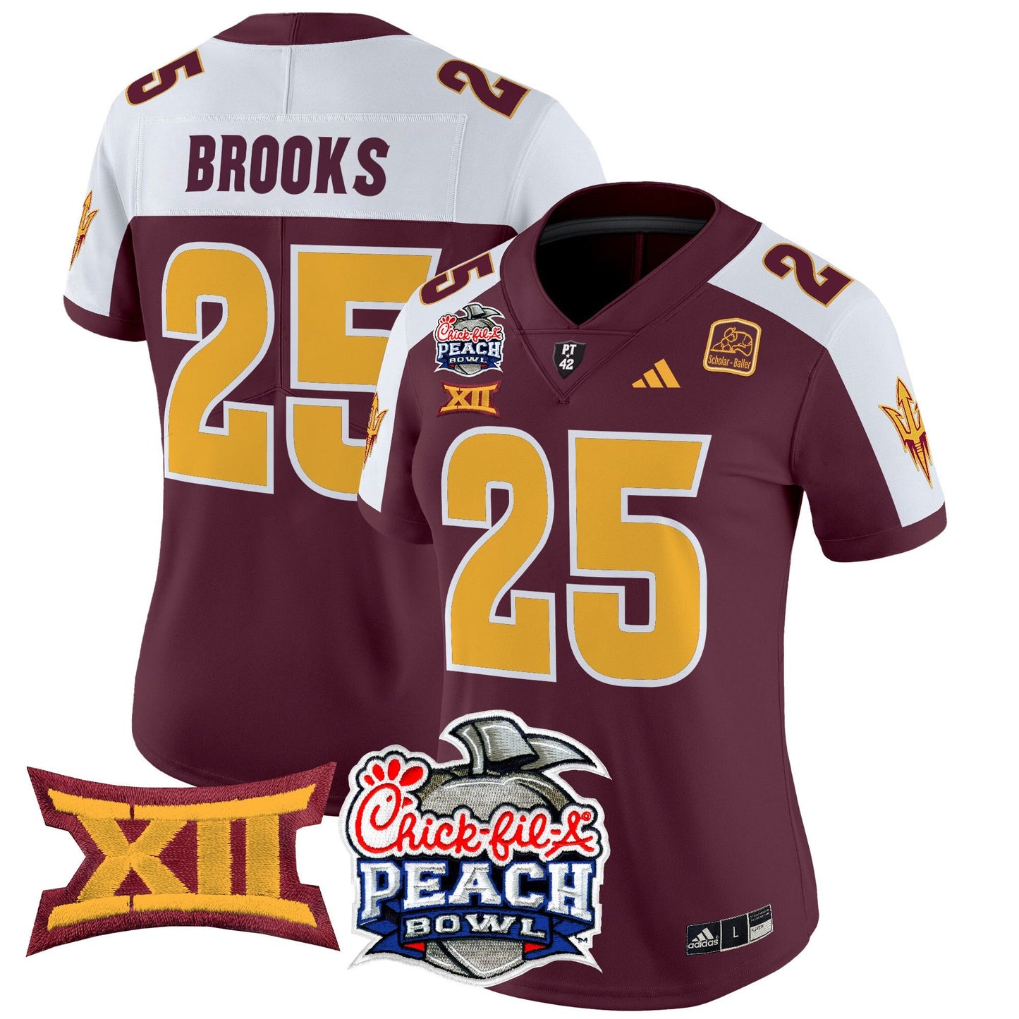 Women's Arizona State Sun Devils 2025 Peach Bowl Vapor Limited Jersey - All Stitched