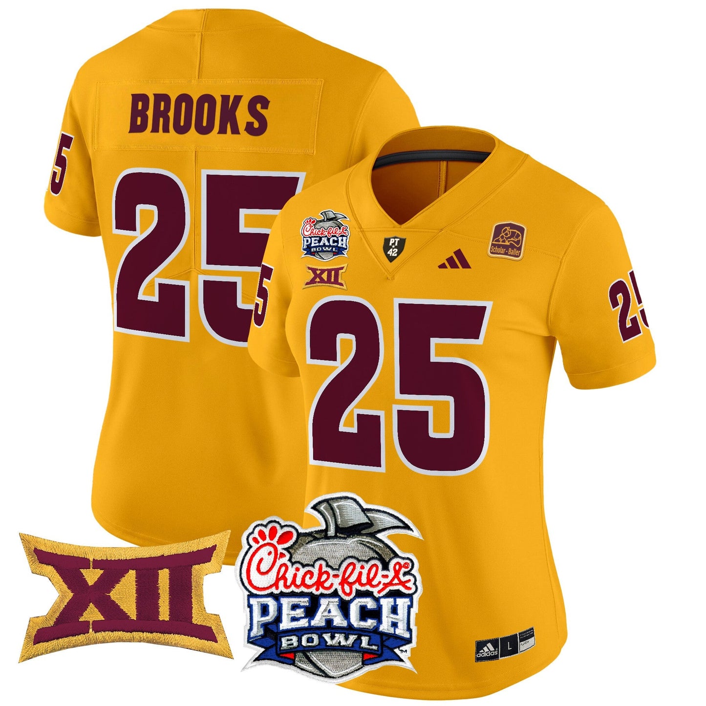 Women's Arizona State Sun Devils 2025 Peach Bowl Vapor Limited Jersey - All Stitched