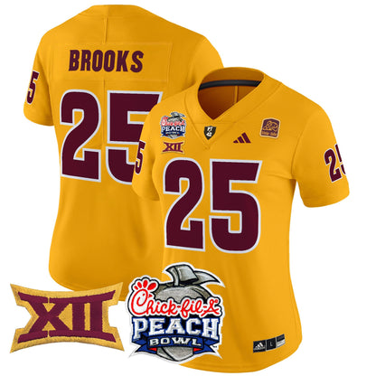 Women's Arizona State Sun Devils 2025 Peach Bowl Vapor Limited Jersey - All Stitched