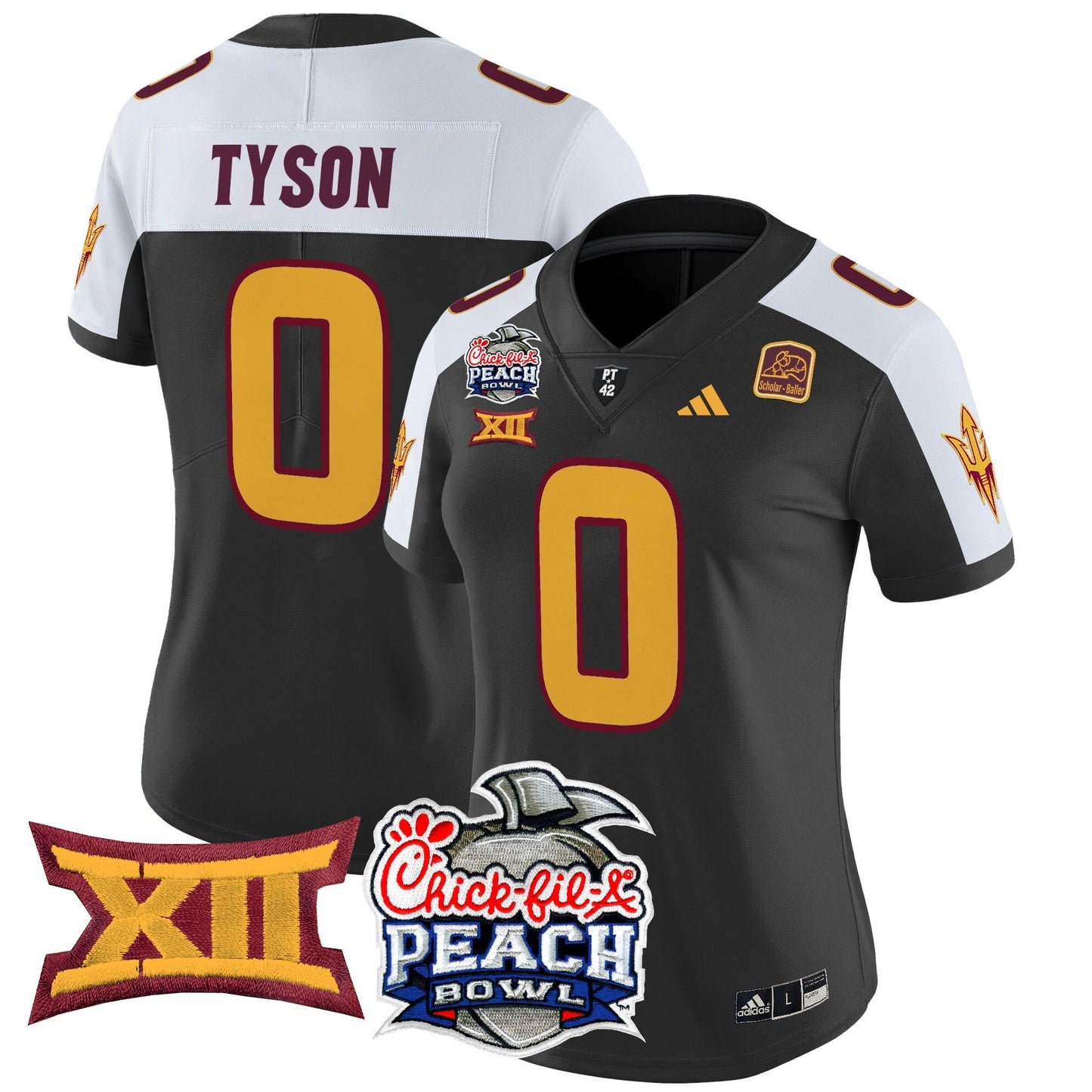 Women's Arizona State Sun Devils 2025 Peach Bowl Vapor Limited Jersey - All Stitched