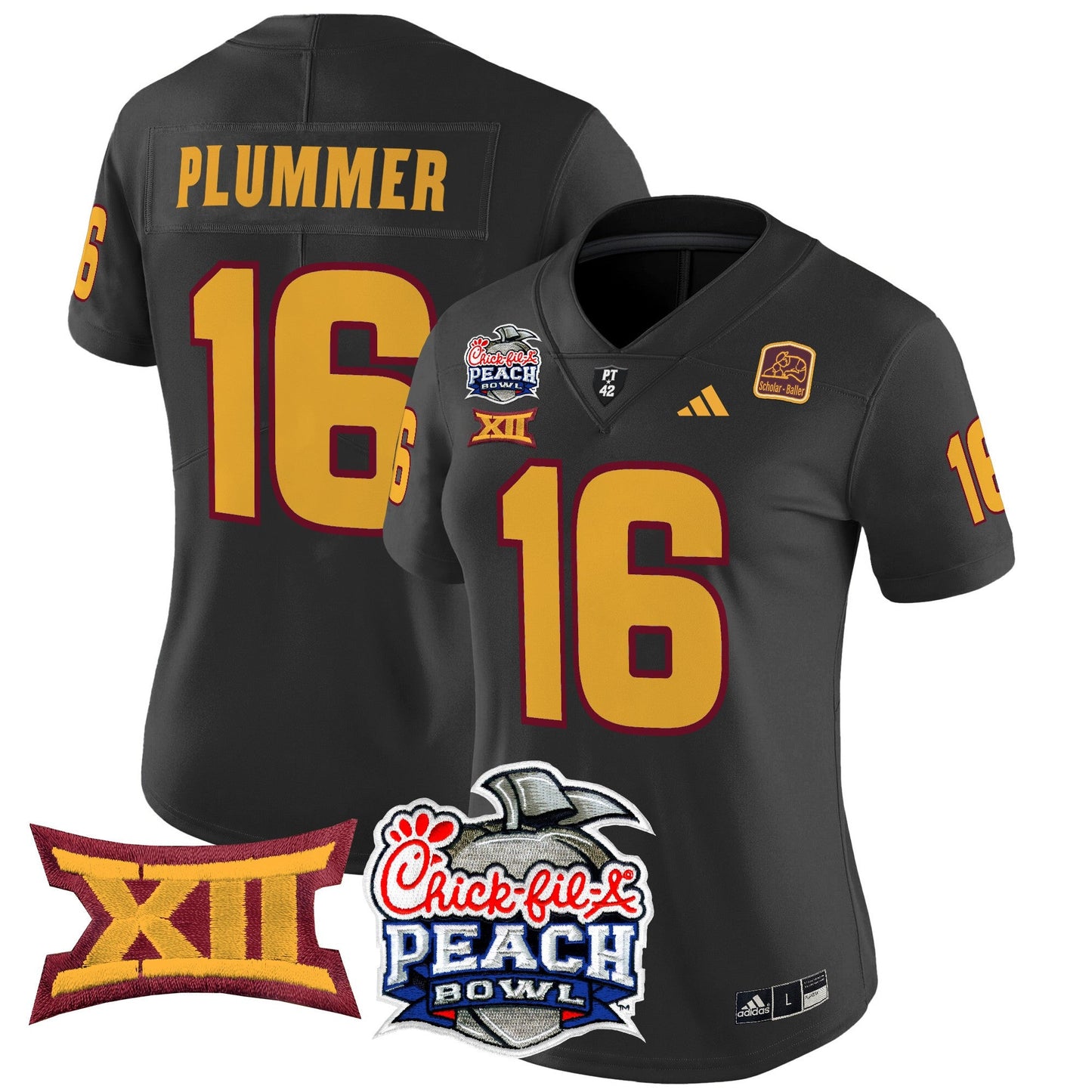 Women's Arizona State Sun Devils 2025 Peach Bowl Vapor Limited Jersey - All Stitched