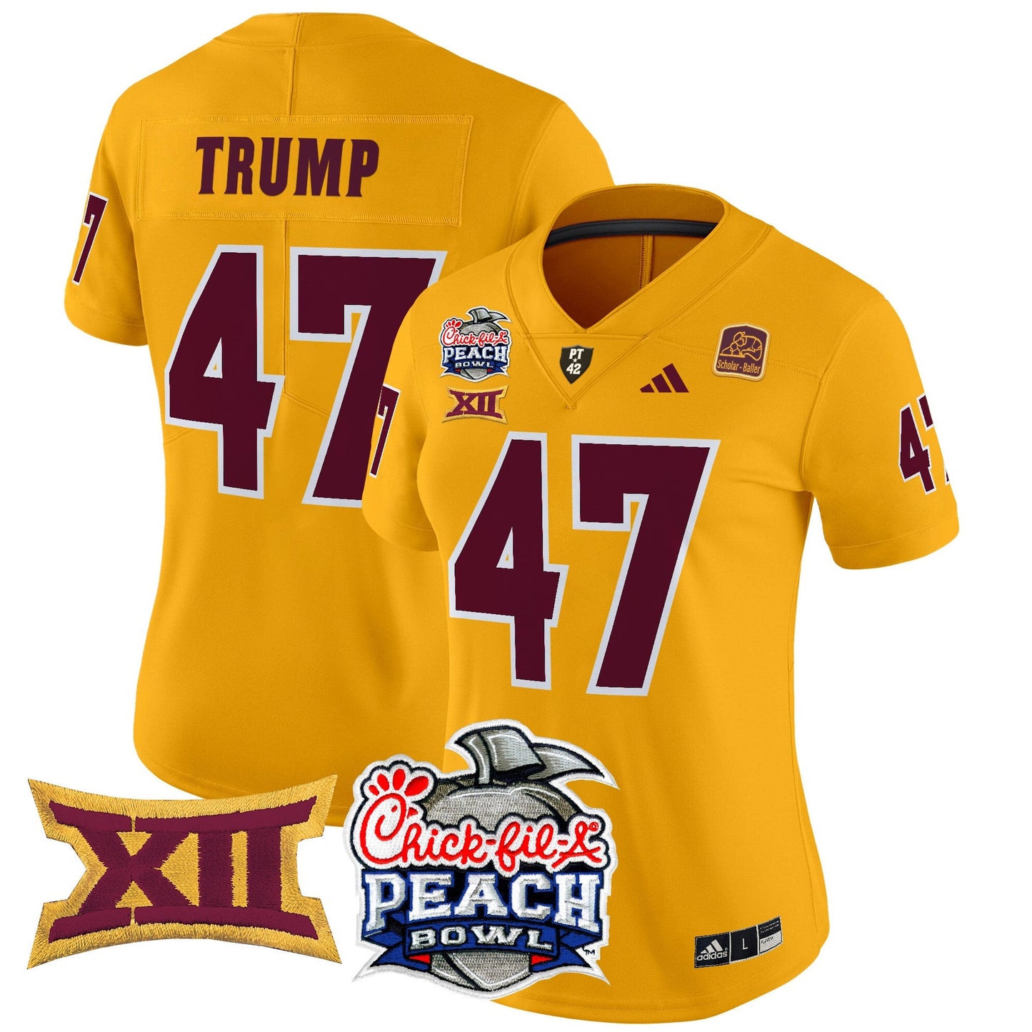 Women's Arizona State Sun Devils 2025 Peach Bowl Vapor Limited Jersey - All Stitched