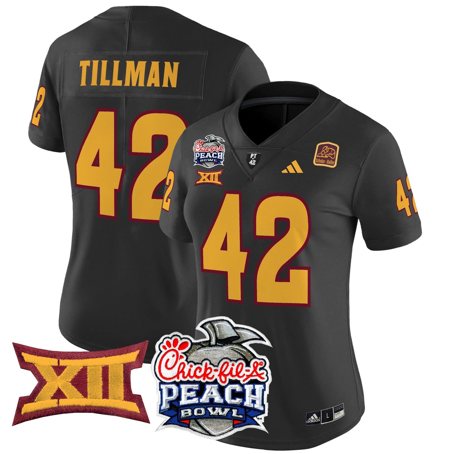 Women's Arizona State Sun Devils 2025 Peach Bowl Vapor Limited Jersey - All Stitched