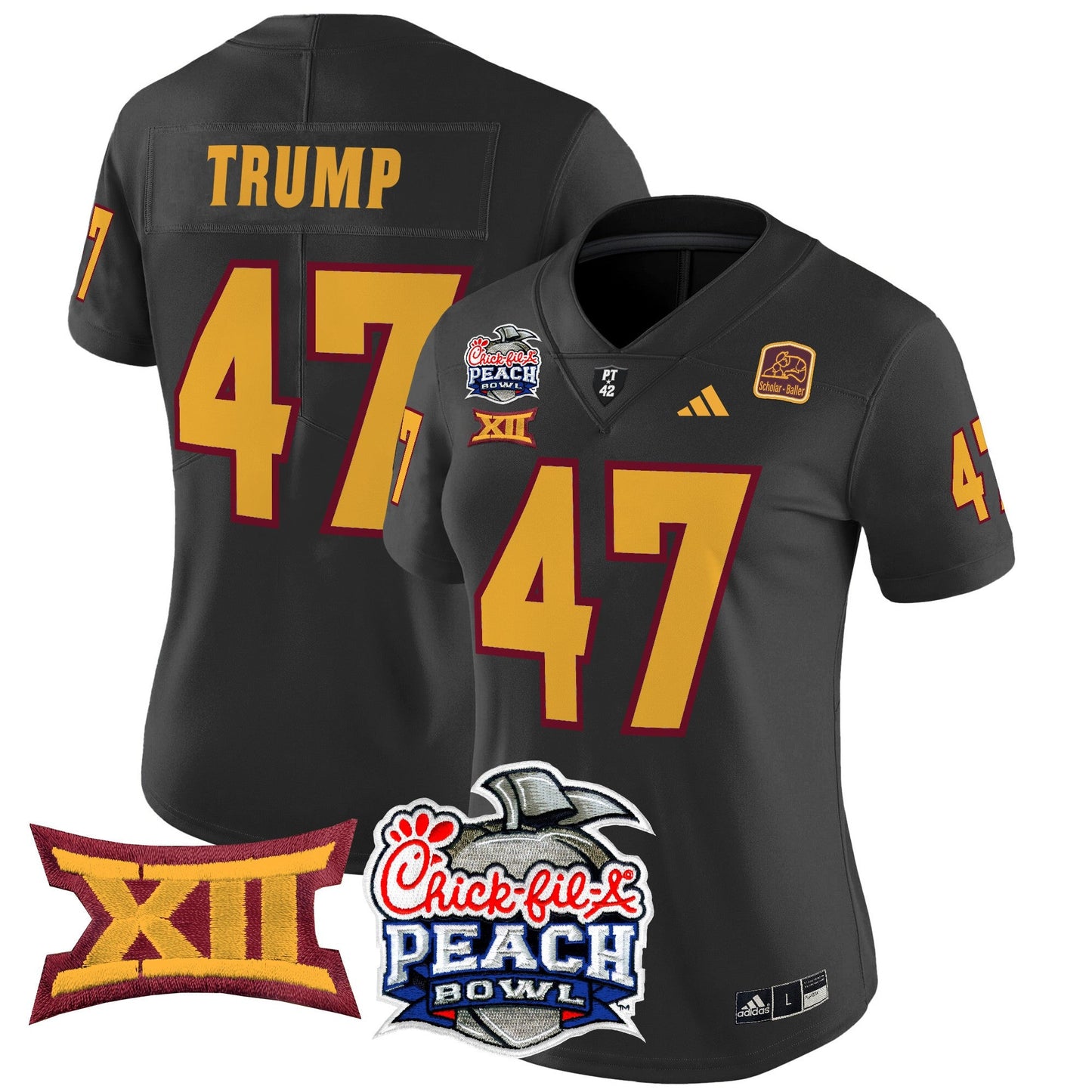Women's Arizona State Sun Devils 2025 Peach Bowl Vapor Limited Jersey - All Stitched
