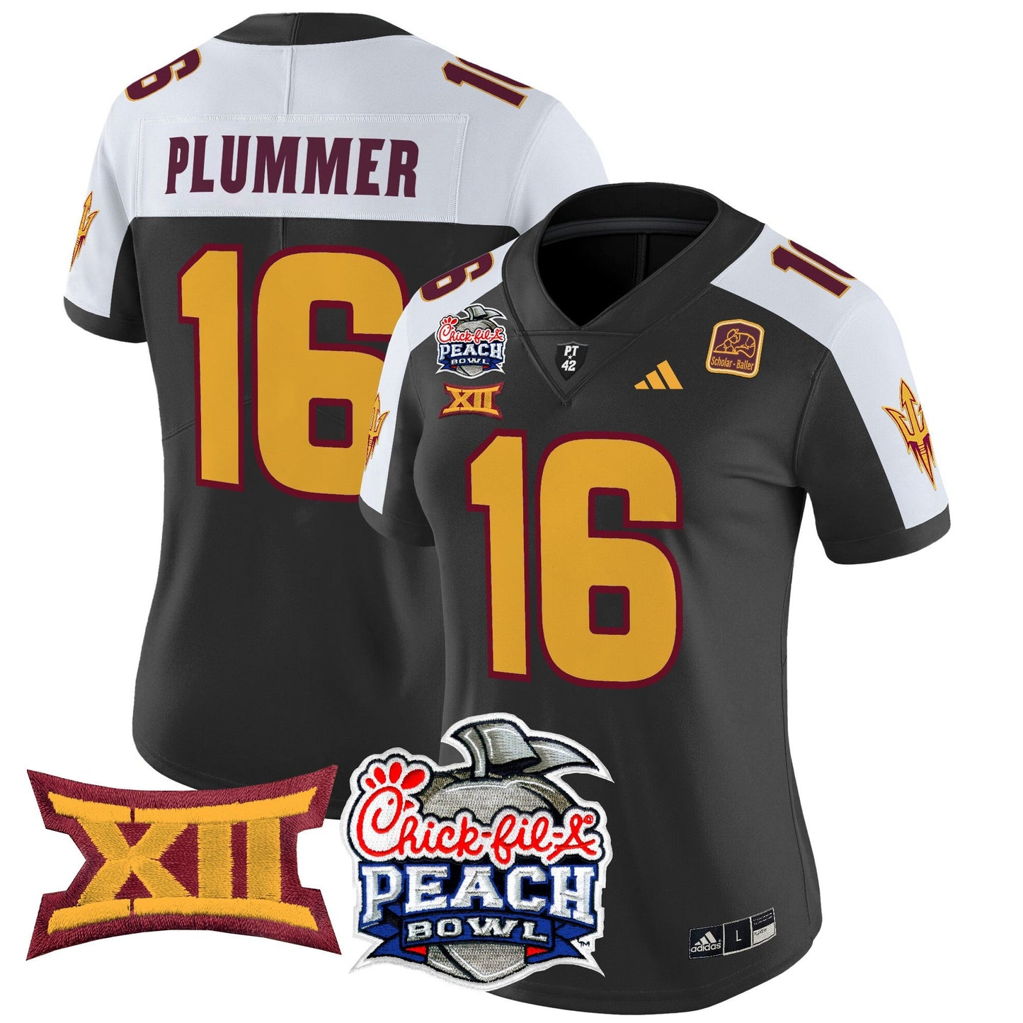 Women's Arizona State Sun Devils 2025 Peach Bowl Vapor Limited Jersey - All Stitched
