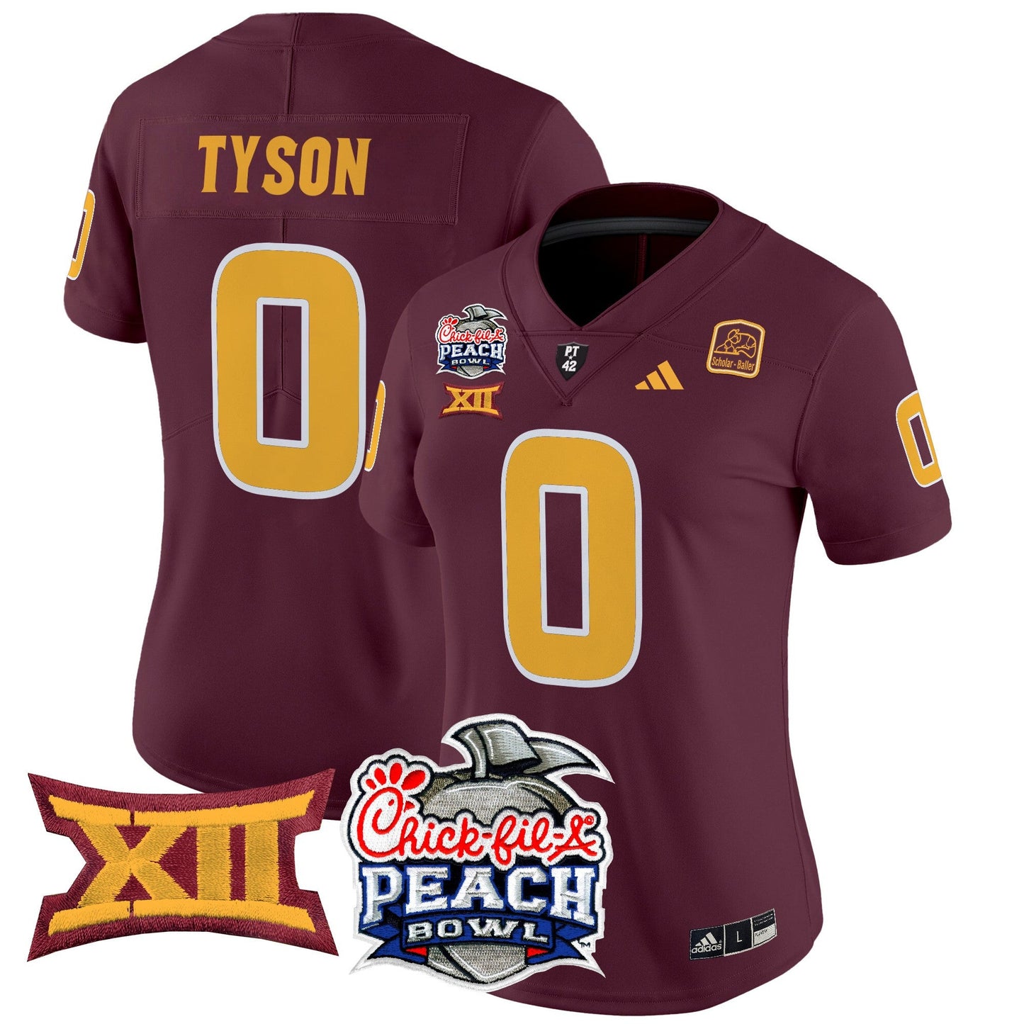 Women's Arizona State Sun Devils 2025 Peach Bowl Vapor Limited Jersey - All Stitched