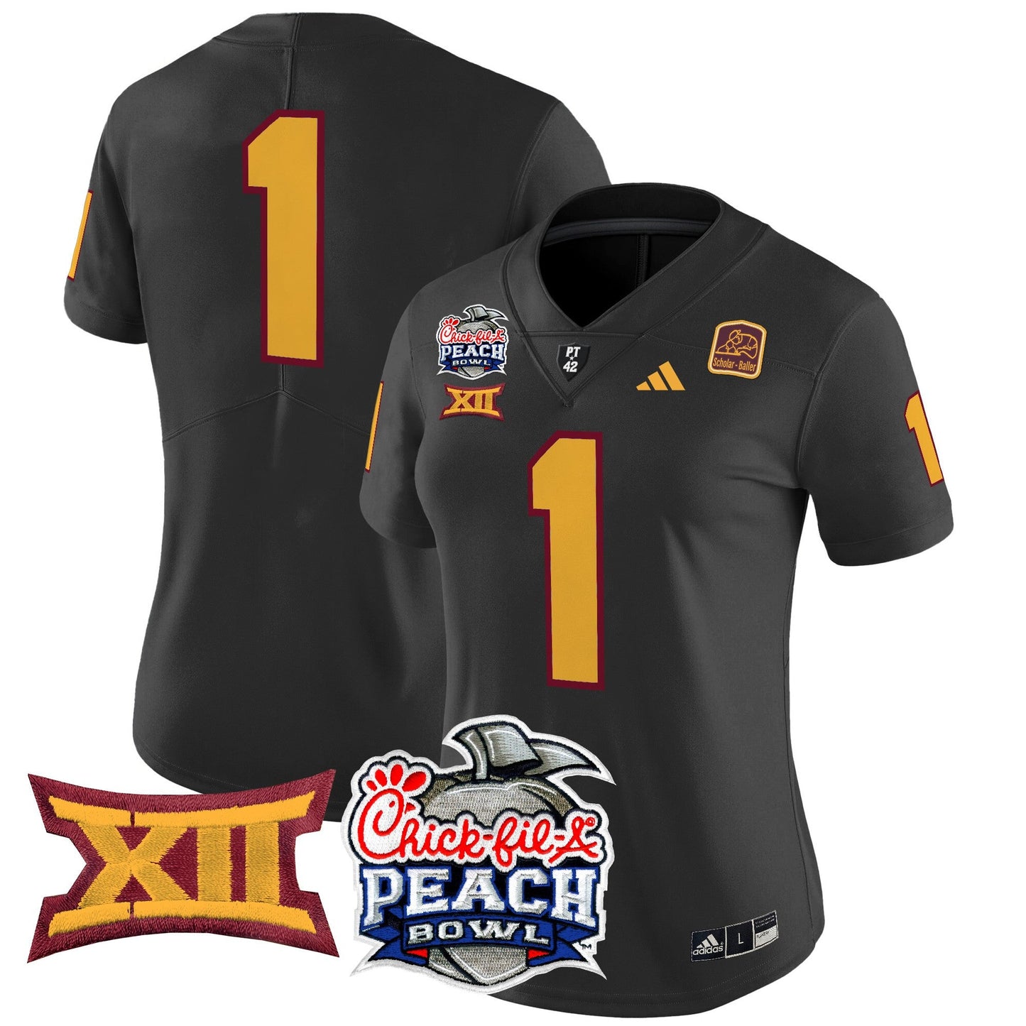 Women's Arizona State Sun Devils 2025 Peach Bowl Vapor Limited Jersey - All Stitched