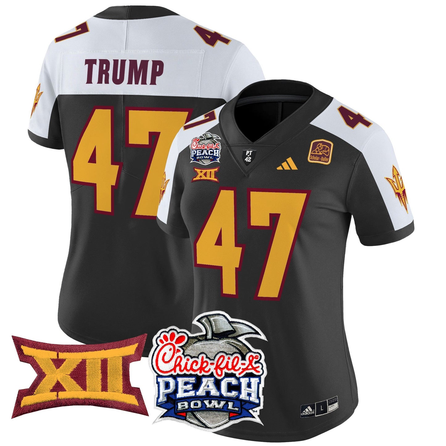 Women's Arizona State Sun Devils 2025 Peach Bowl Vapor Limited Jersey - All Stitched