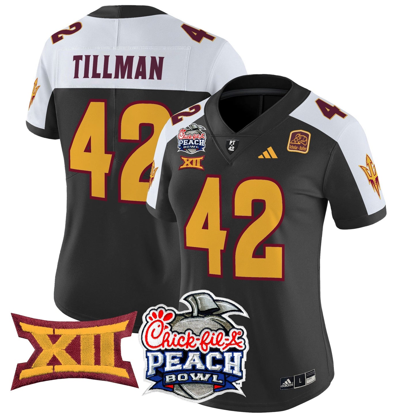 Women's Arizona State Sun Devils 2025 Peach Bowl Vapor Limited Jersey - All Stitched