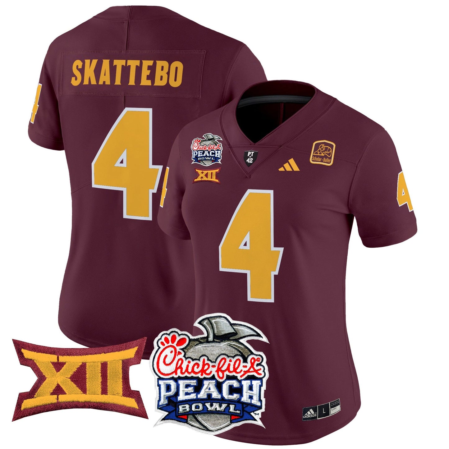 Women's Arizona State Sun Devils 2025 Peach Bowl Vapor Limited Jersey - All Stitched