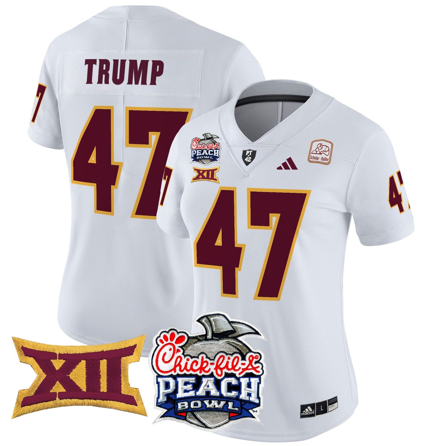 Women's Arizona State Sun Devils 2025 Peach Bowl Vapor Limited Jersey - All Stitched