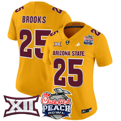 Women's Arizona State Sun Devils 2025 Peach Bowl Vapor Limited Jersey V2 - All Stitched