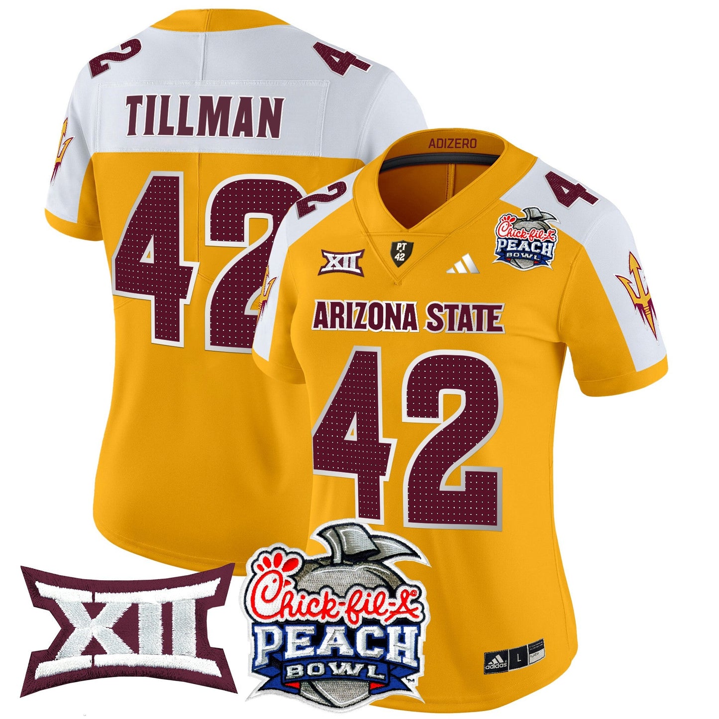 Women's Arizona State Sun Devils 2025 Peach Bowl Vapor Limited Jersey V2 - All Stitched