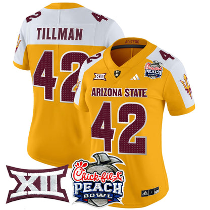 Women's Arizona State Sun Devils 2025 Peach Bowl Vapor Limited Jersey V2 - All Stitched