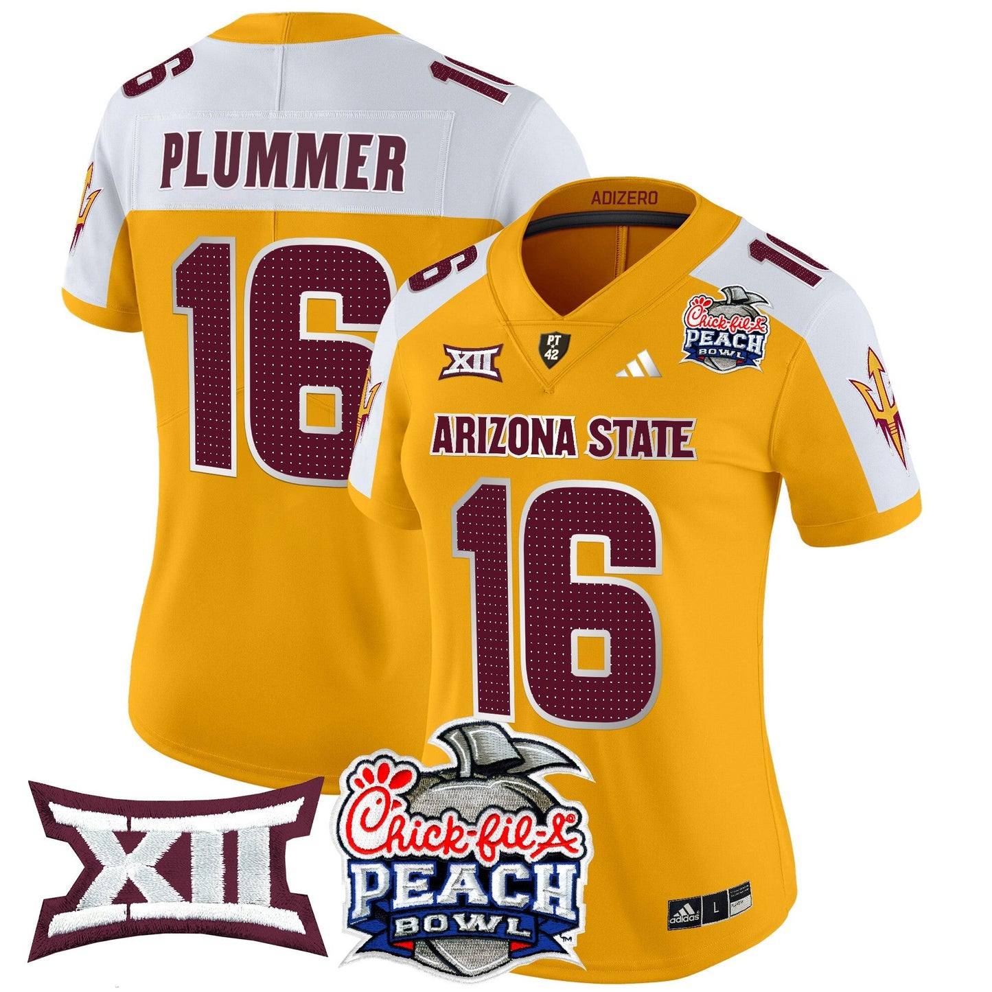Women's Arizona State Sun Devils 2025 Peach Bowl Vapor Limited Jersey V2 - All Stitched