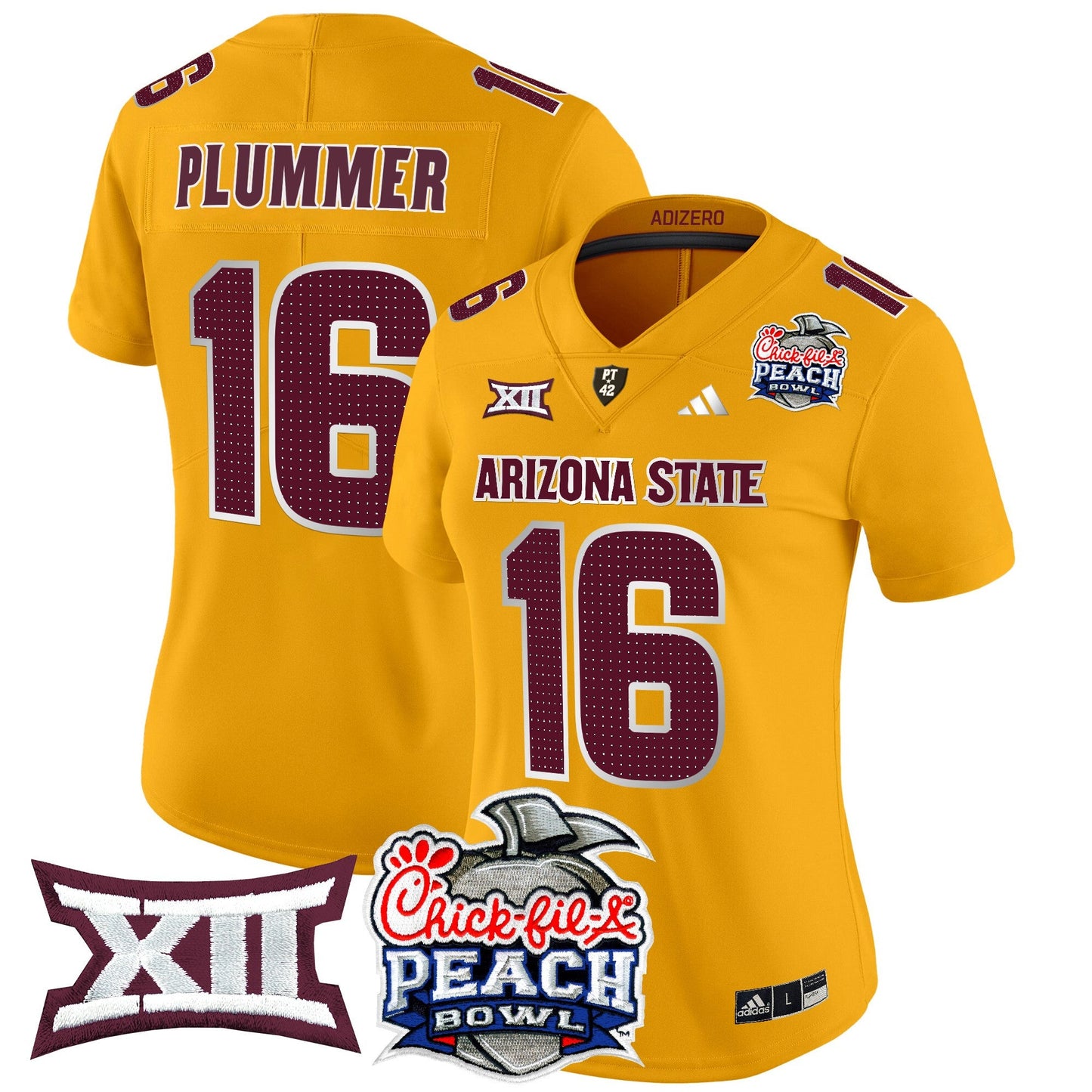 Women's Arizona State Sun Devils 2025 Peach Bowl Vapor Limited Jersey V2 - All Stitched