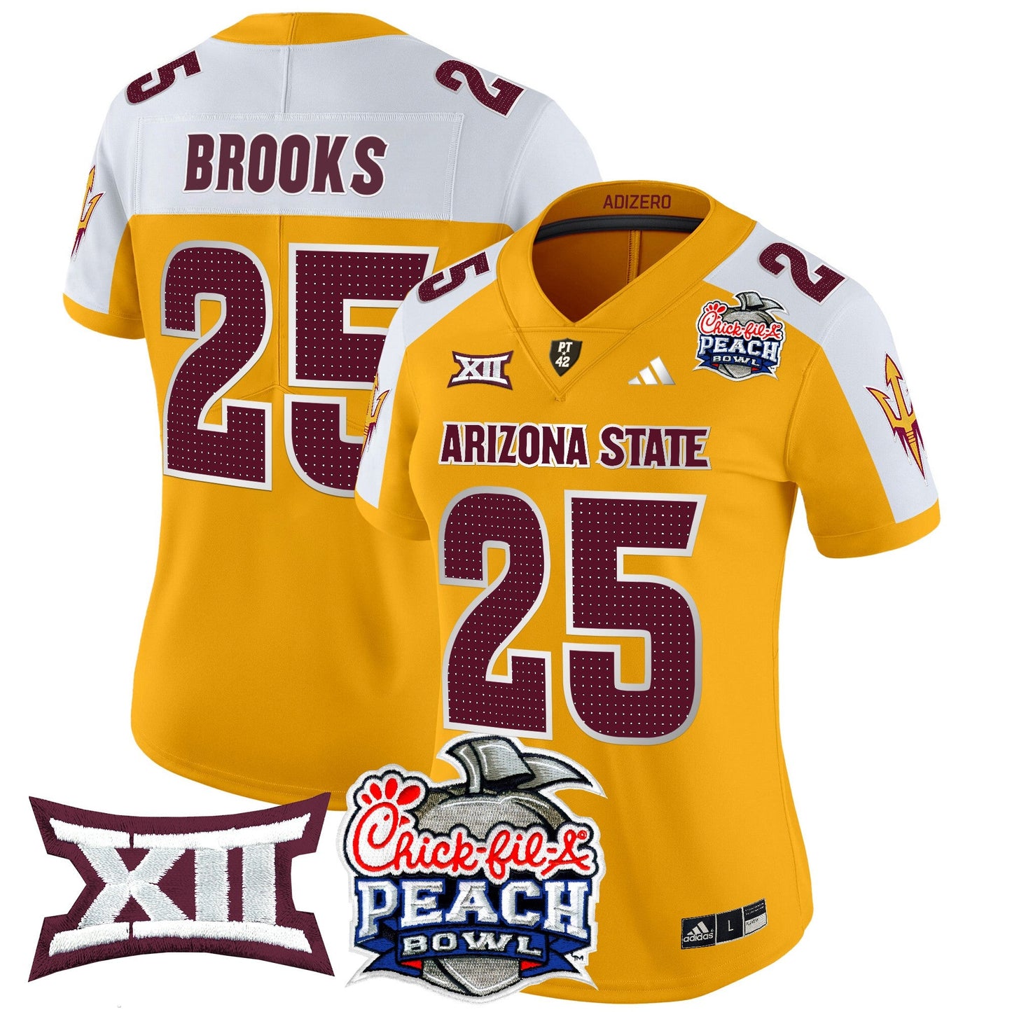 Women's Arizona State Sun Devils 2025 Peach Bowl Vapor Limited Jersey V2 - All Stitched