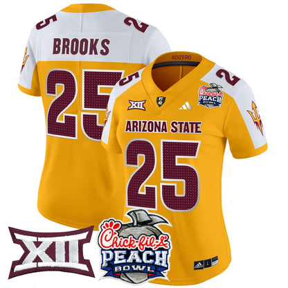 Women's Arizona State Sun Devils 2025 Peach Bowl Vapor Limited Jersey V2 - All Stitched
