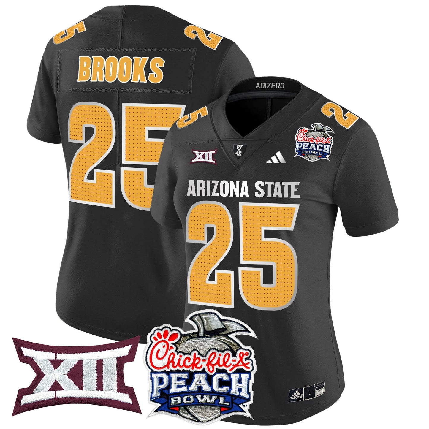 Women's Arizona State Sun Devils 2025 Peach Bowl Vapor Limited Jersey V2 - All Stitched