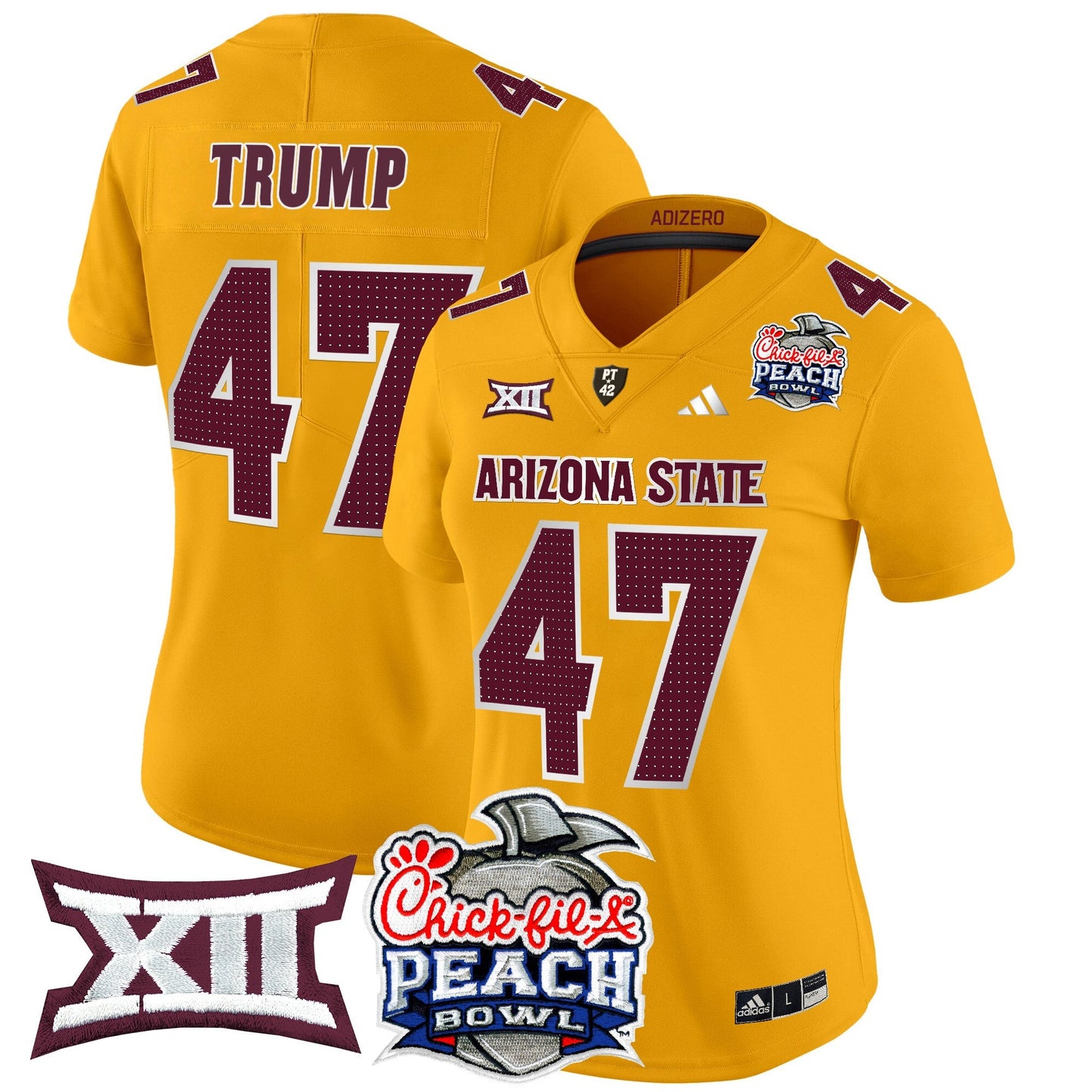 Women's Arizona State Sun Devils 2025 Peach Bowl Vapor Limited Jersey V2 - All Stitched