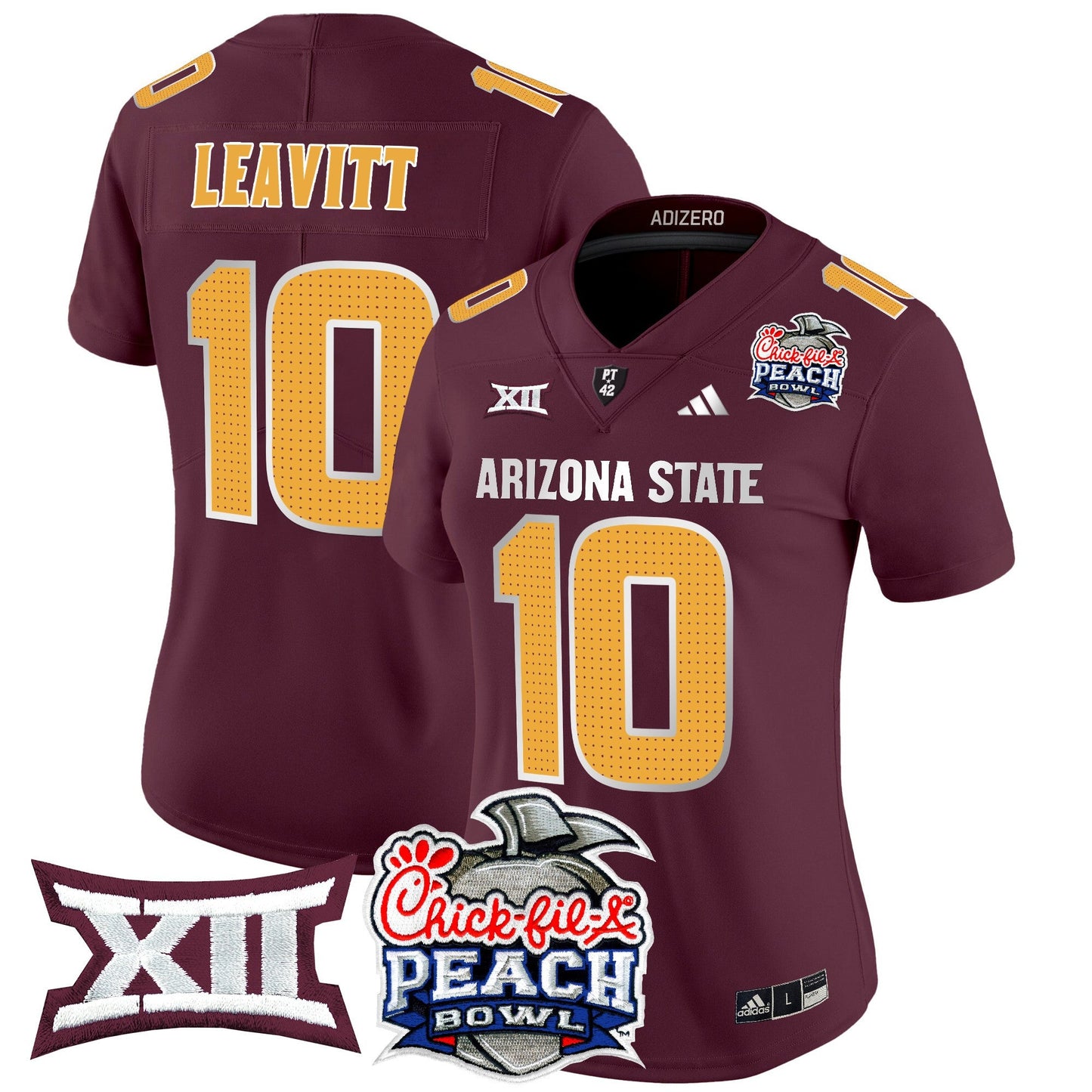 Women's Arizona State Sun Devils 2025 Peach Bowl Vapor Limited Jersey V2 - All Stitched