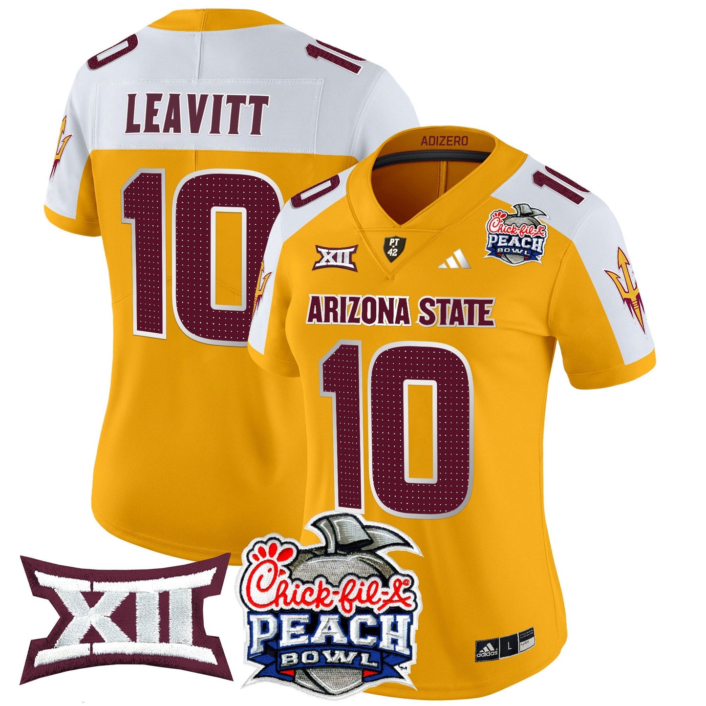 Women's Arizona State Sun Devils 2025 Peach Bowl Vapor Limited Jersey V2 - All Stitched