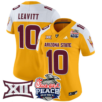 Women's Arizona State Sun Devils 2025 Peach Bowl Vapor Limited Jersey V2 - All Stitched