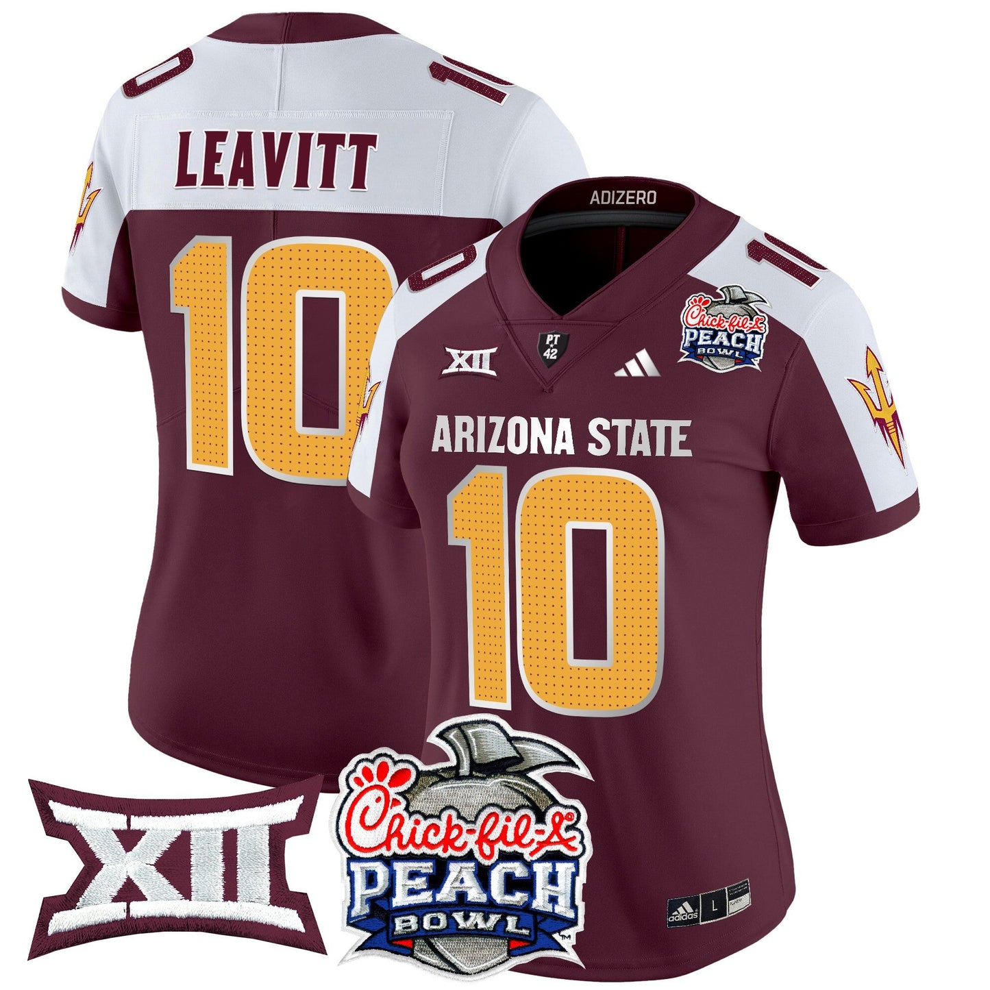 Women's Arizona State Sun Devils 2025 Peach Bowl Vapor Limited Jersey V2 - All Stitched