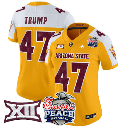 Women's Arizona State Sun Devils 2025 Peach Bowl Vapor Limited Jersey V2 - All Stitched