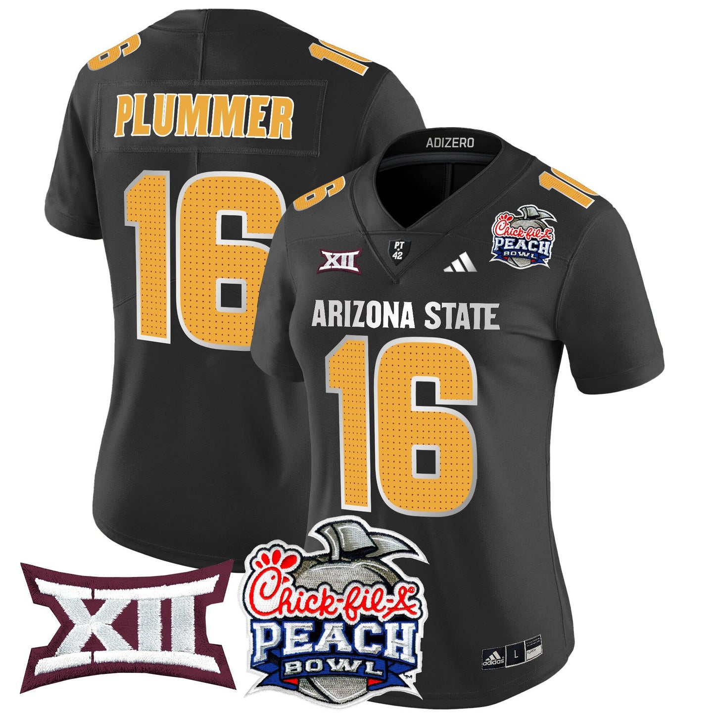 Women's Arizona State Sun Devils 2025 Peach Bowl Vapor Limited Jersey V2 - All Stitched