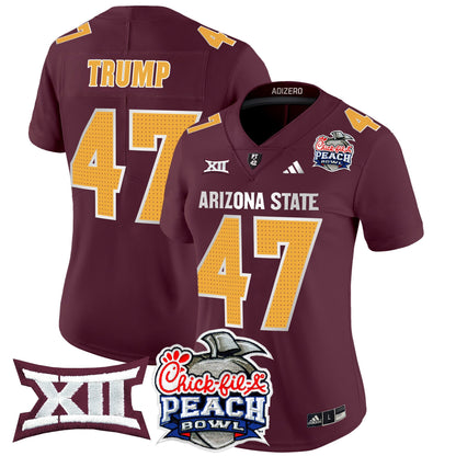 Women's Arizona State Sun Devils 2025 Peach Bowl Vapor Limited Jersey V2 - All Stitched