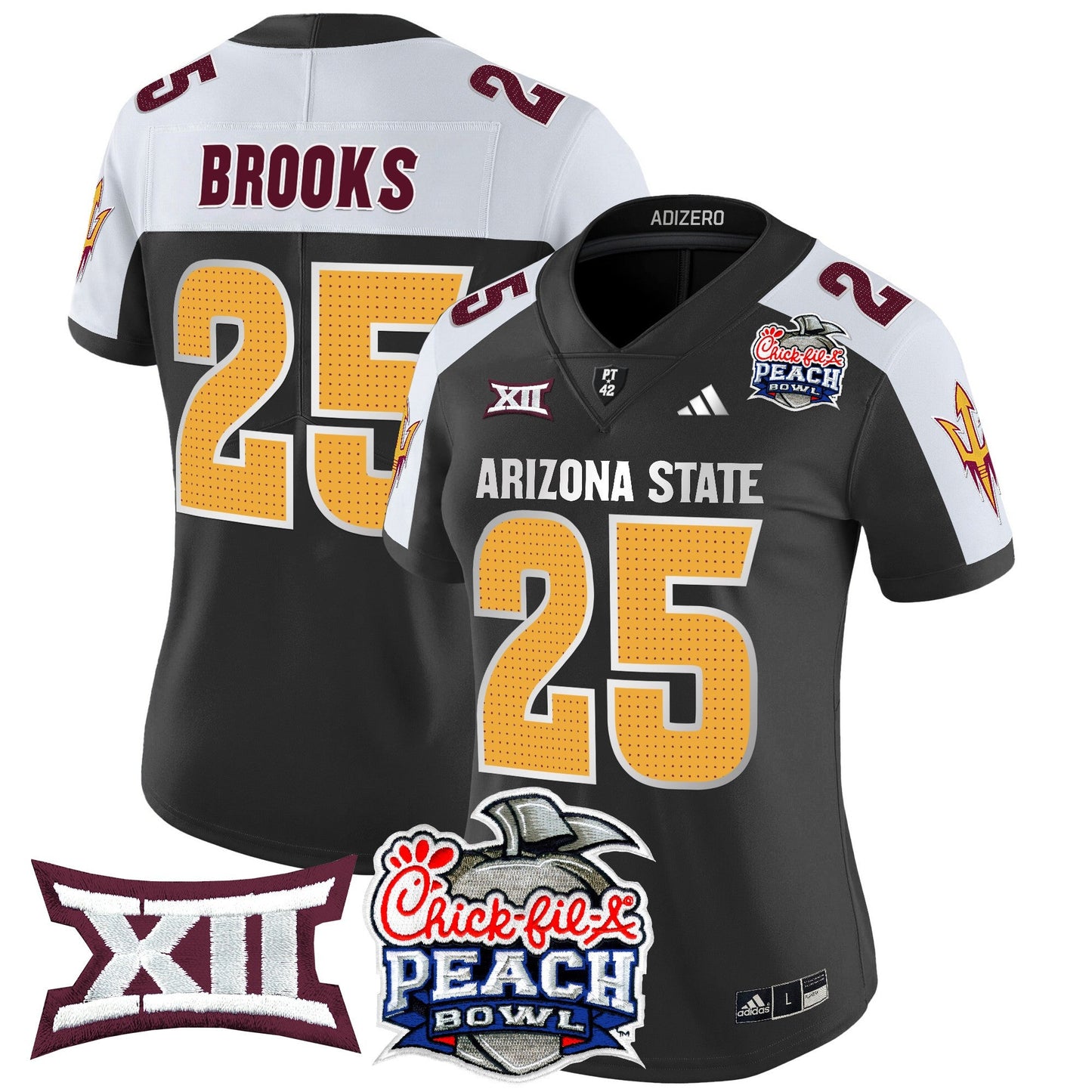 Women's Arizona State Sun Devils 2025 Peach Bowl Vapor Limited Jersey V2 - All Stitched