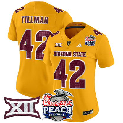 Women's Arizona State Sun Devils 2025 Peach Bowl Vapor Limited Jersey V2 - All Stitched