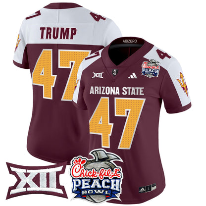 Women's Arizona State Sun Devils 2025 Peach Bowl Vapor Limited Jersey V2 - All Stitched