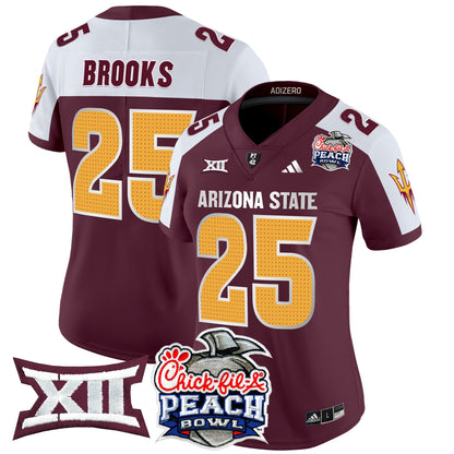 Women's Arizona State Sun Devils 2025 Peach Bowl Vapor Limited Jersey V2 - All Stitched