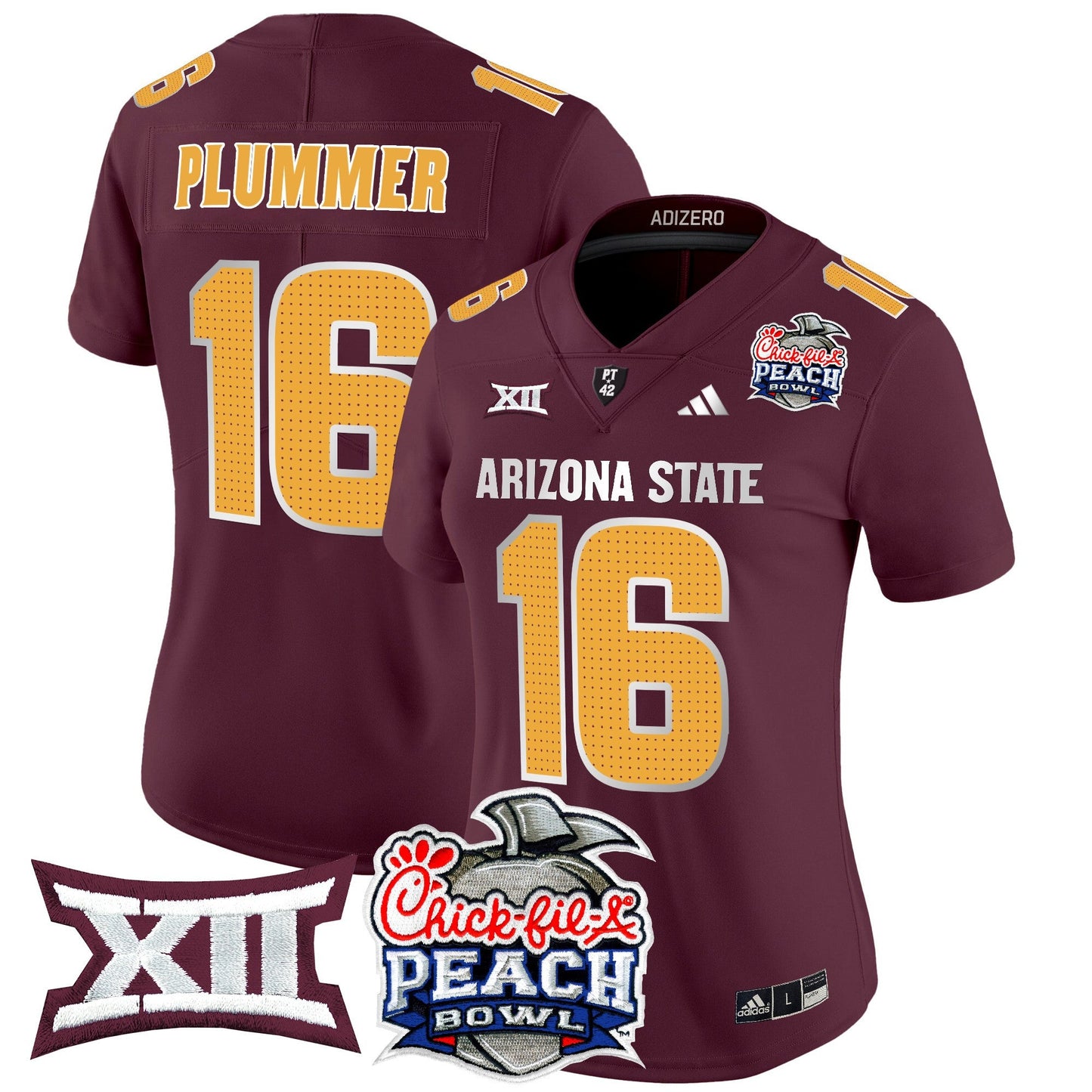 Women's Arizona State Sun Devils 2025 Peach Bowl Vapor Limited Jersey V2 - All Stitched