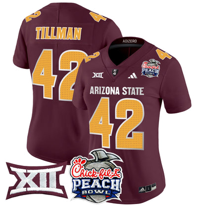 Women's Arizona State Sun Devils 2025 Peach Bowl Vapor Limited Jersey V2 - All Stitched