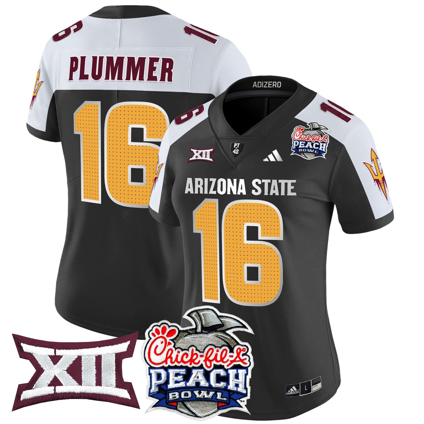 Women's Arizona State Sun Devils 2025 Peach Bowl Vapor Limited Jersey V2 - All Stitched