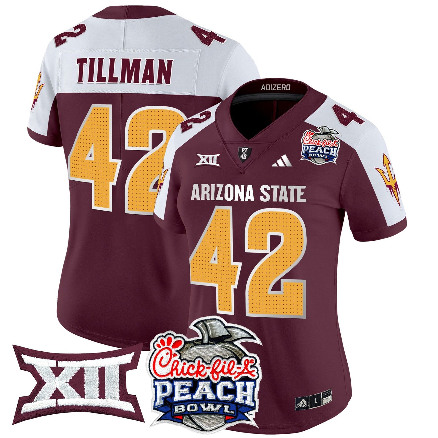 Women's Arizona State Sun Devils 2025 Peach Bowl Vapor Limited Jersey V2 - All Stitched