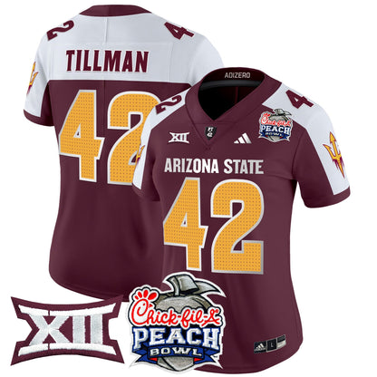 Women's Arizona State Sun Devils 2025 Peach Bowl Vapor Limited Jersey V2 - All Stitched
