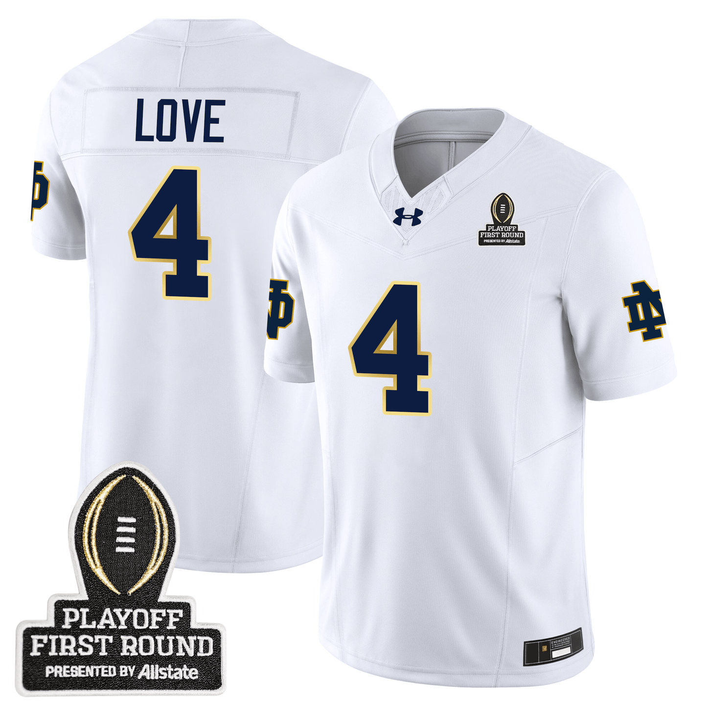 Notre Dame Fighting Irish 24/25 Jersey - CFP First Round Patch