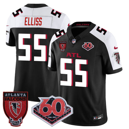 Men's Atlanta Falcons 60th Season Vapor Limited Jersey - All Stitched