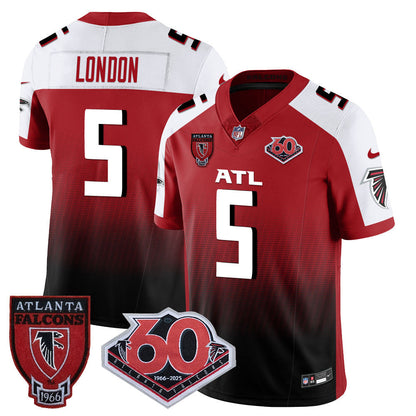 Men's Atlanta Falcons 60th Season Vapor Limited Jersey - All Stitched