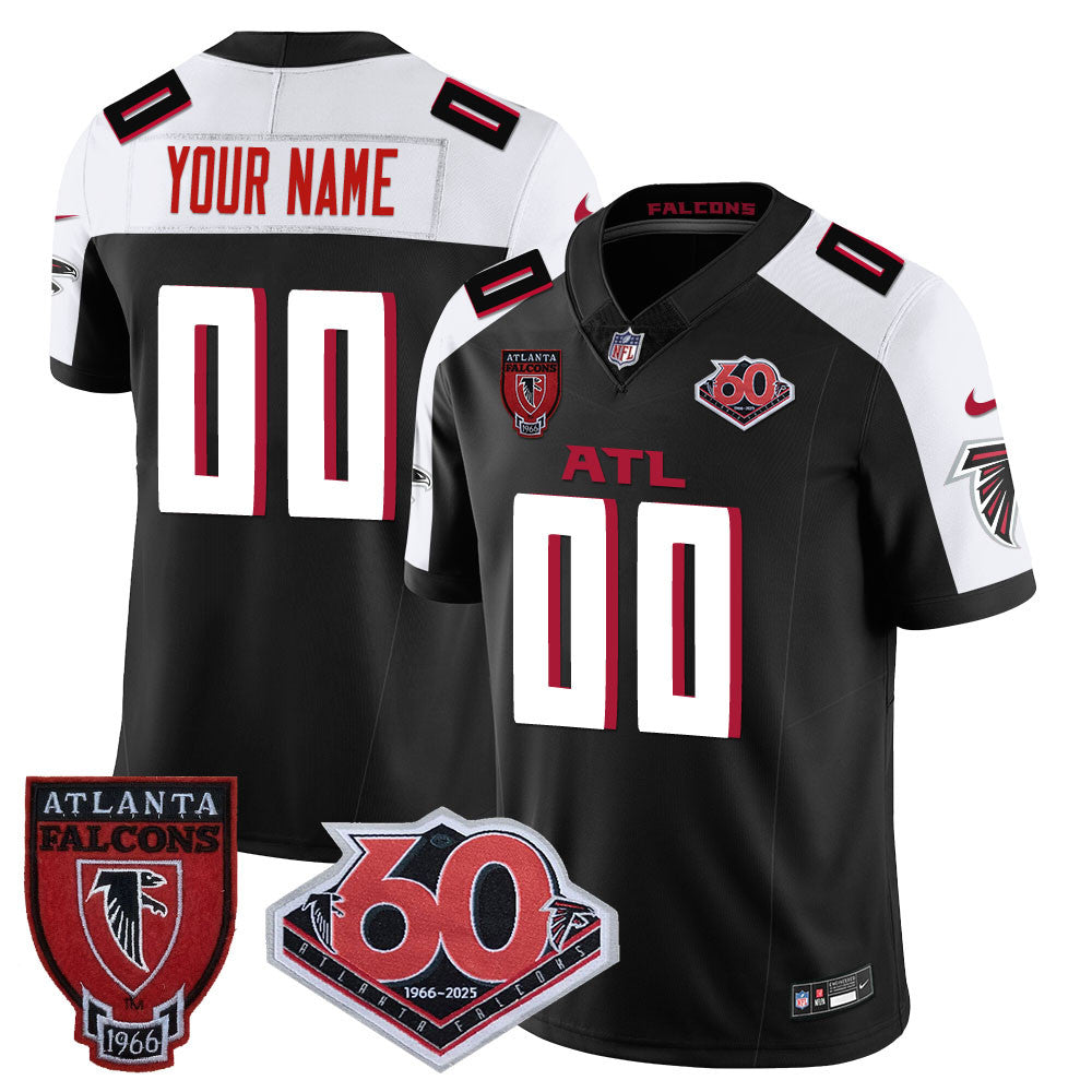 Custom Gender/Name Atlanta Falcons 60th Season Vapor Limited Jersey - All Stitched